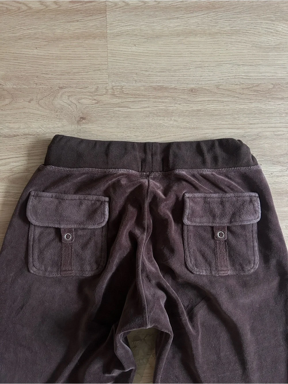 Cozy Brown Y2K Soft Low Rise Track Pants
